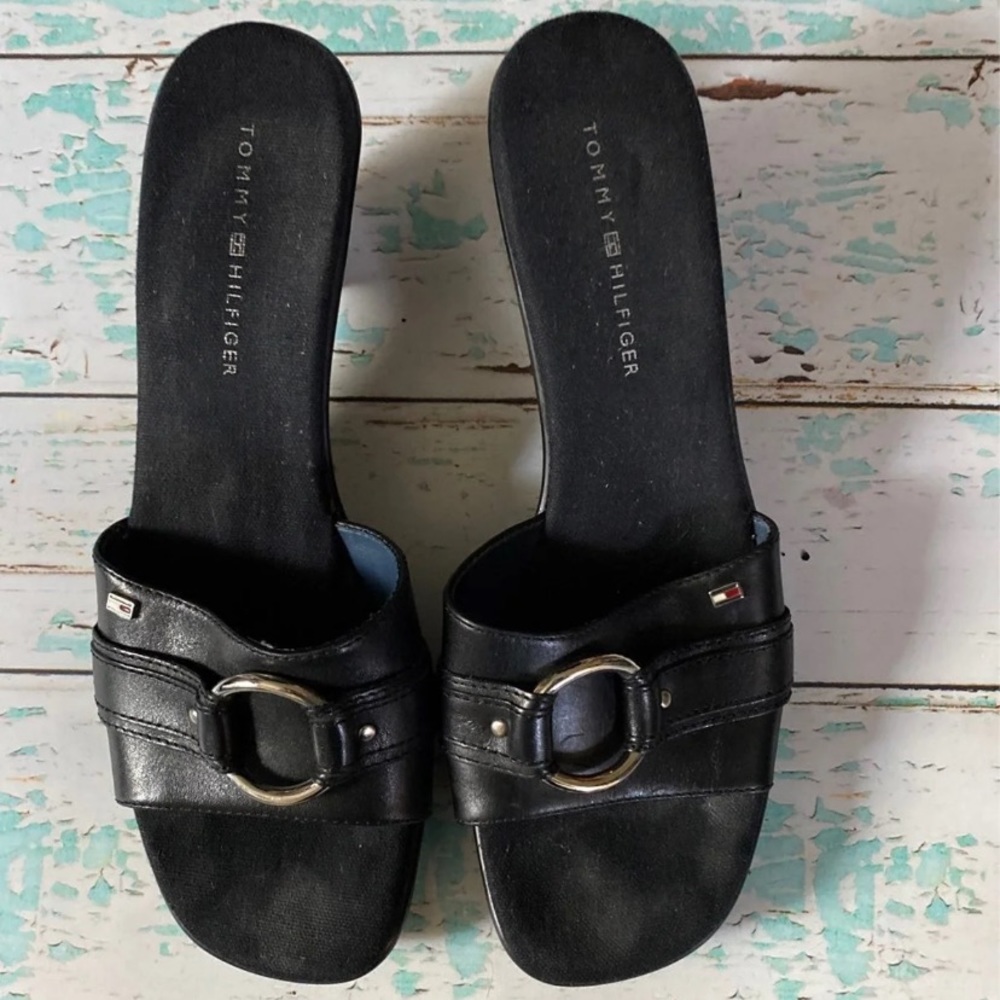 Tommy Hilfiger Black Sandals